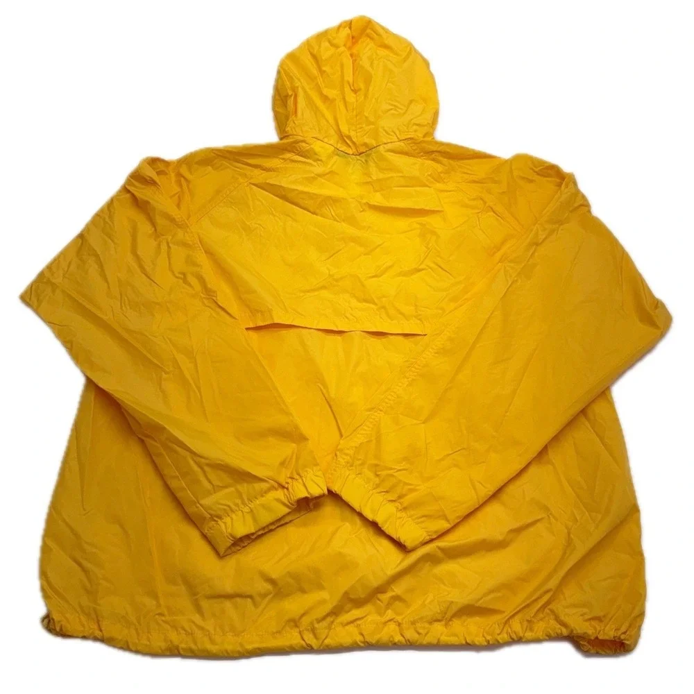 Woolrich Windbreaker‎ Mens Large Yellow Vintage Gorpcore Outdoor Rain Jacket